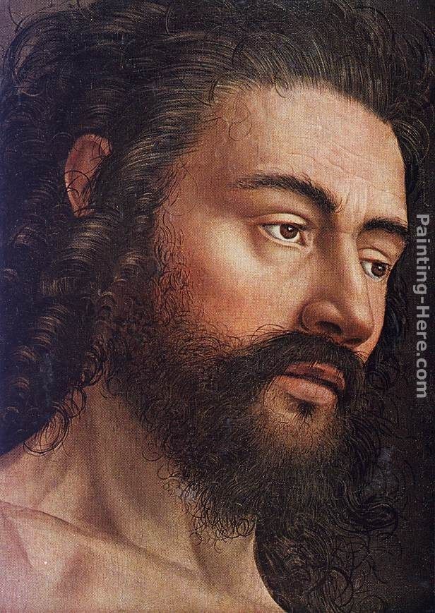 Jan van Eyck The Ghent Altarpiece Adam [detail 1]